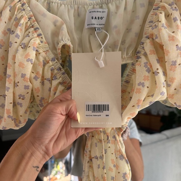 Sabo Skirt Kenny Cutout Daisy Flower Dress. - Picture 3 of 6